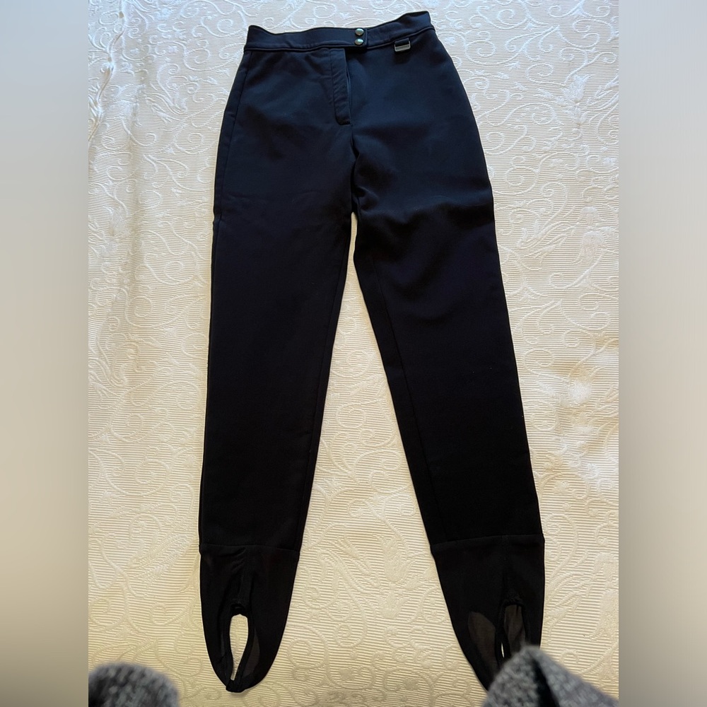 Edelweiss Ski Snow Stirrup Water Resistant Pants,Small, Black. Runs very small.